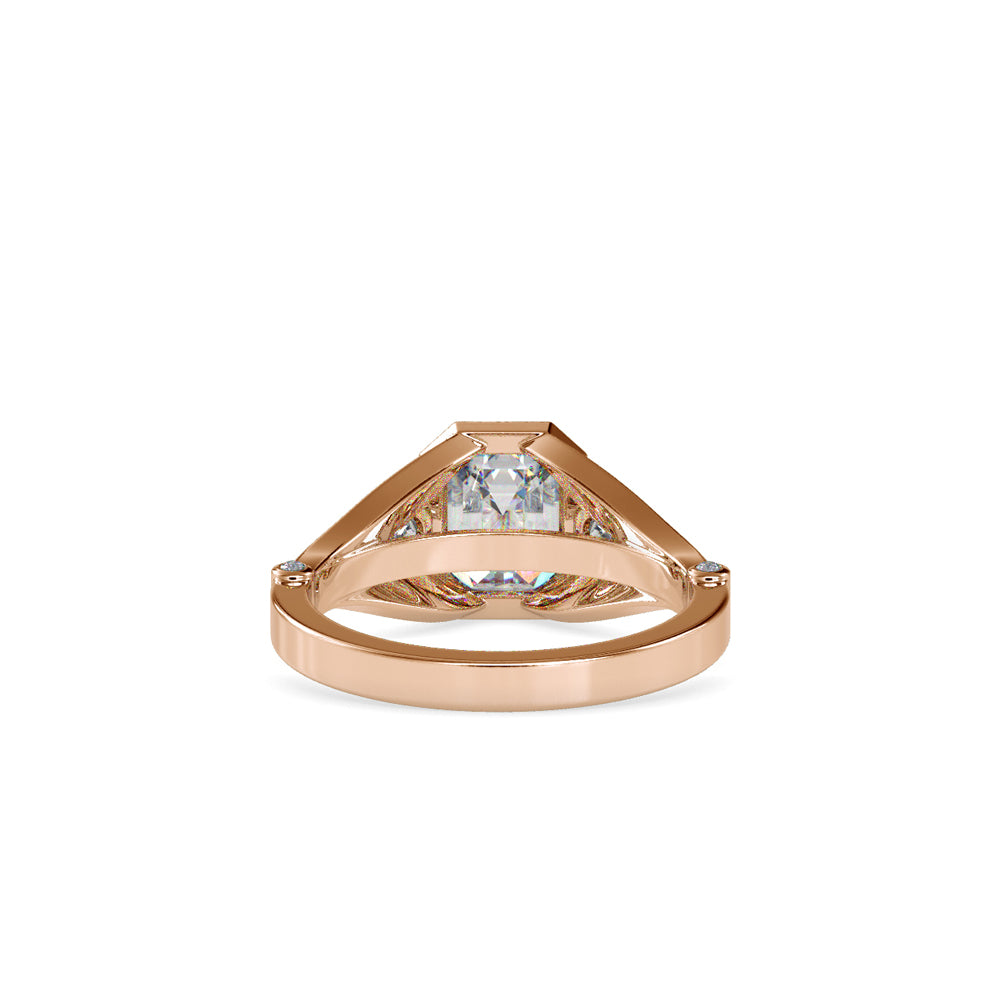Emerald Cut Diamond Engagement Ring