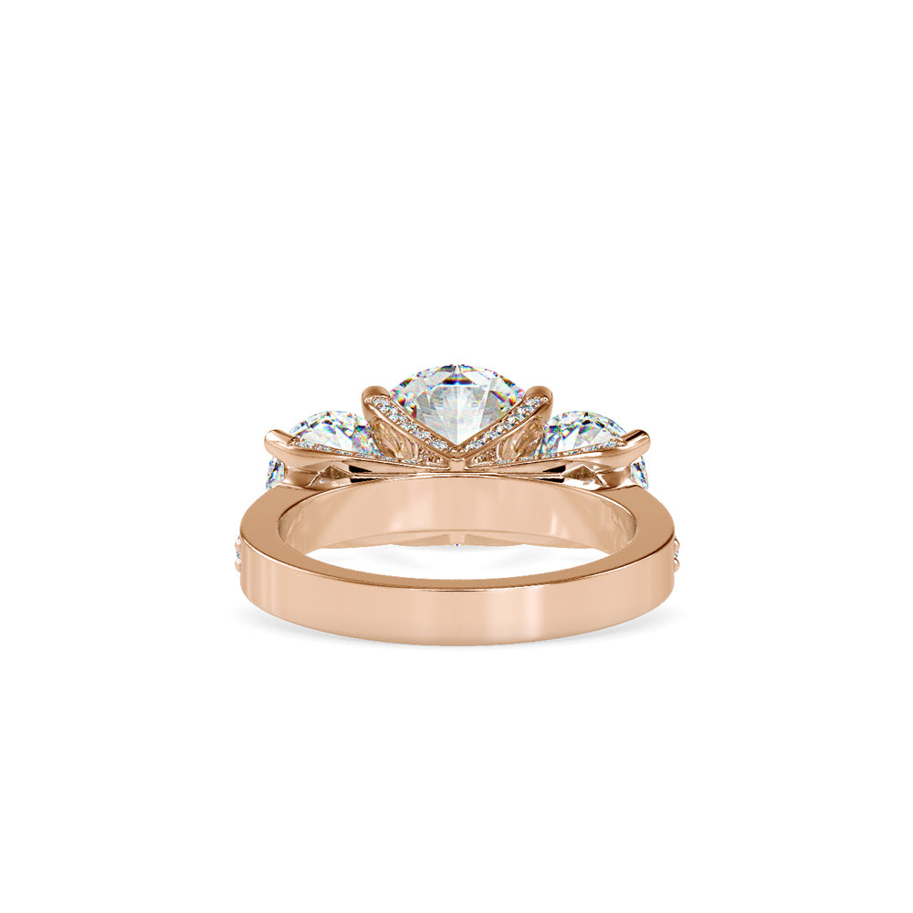 Trilogy Round Diamond Ring