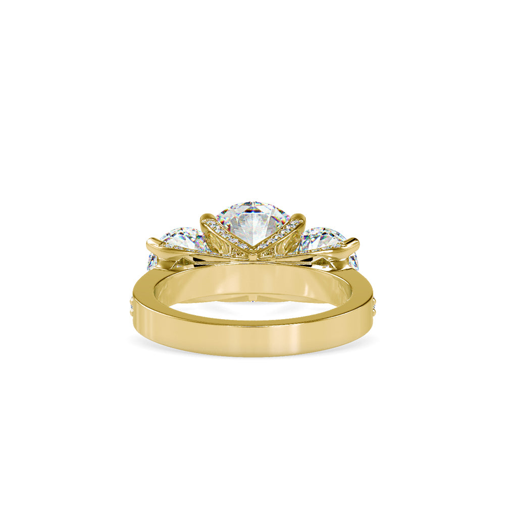 Trilogy Round Diamond Ring