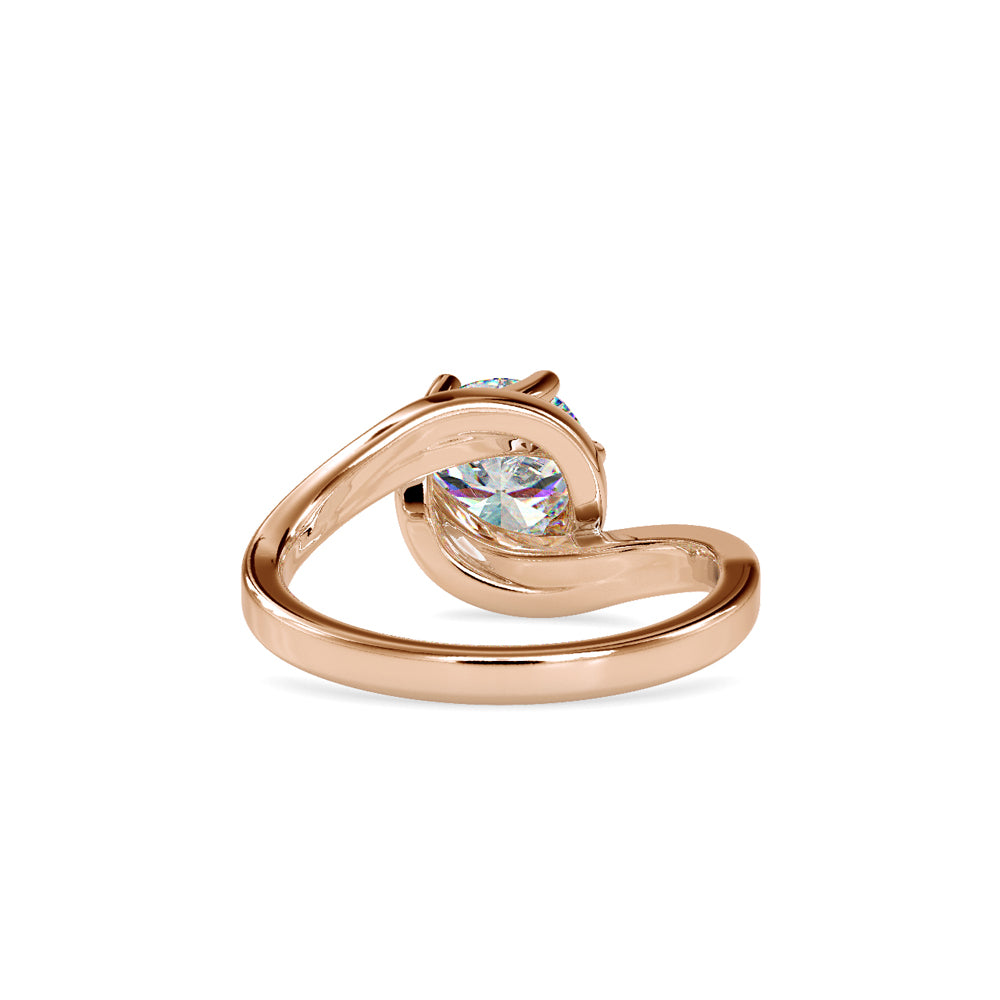 Modern Bypass Engagement Ring