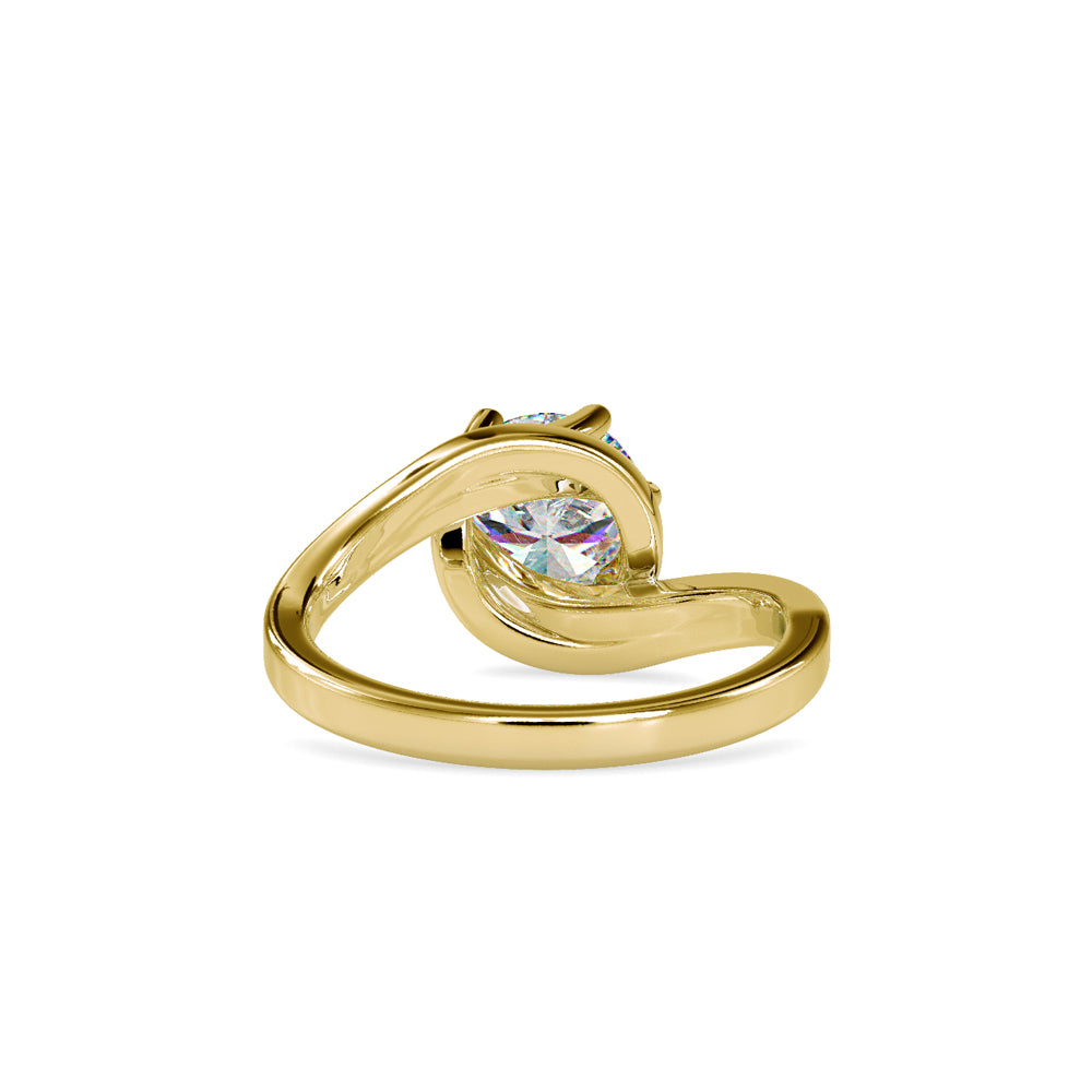 Modern Bypass Engagement Ring