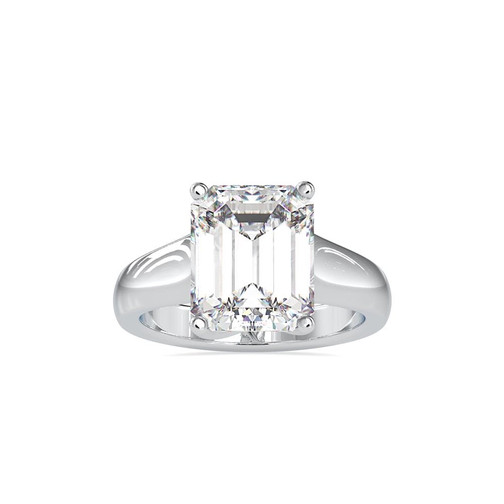 Emerald Cut Solitaire Engagement Ring