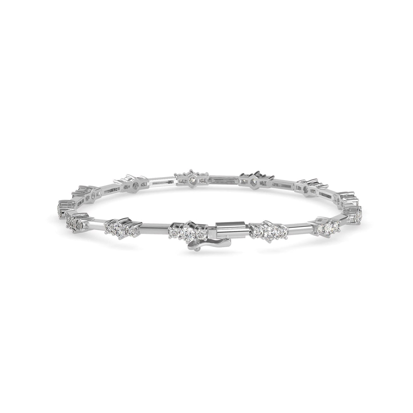 Classic Three Stone Tennis Bracelet