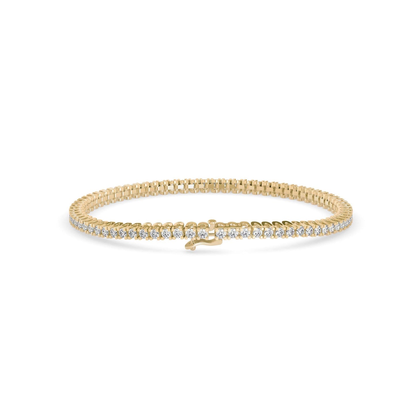 Classic Single-Row Diamond Tennis Bracelet