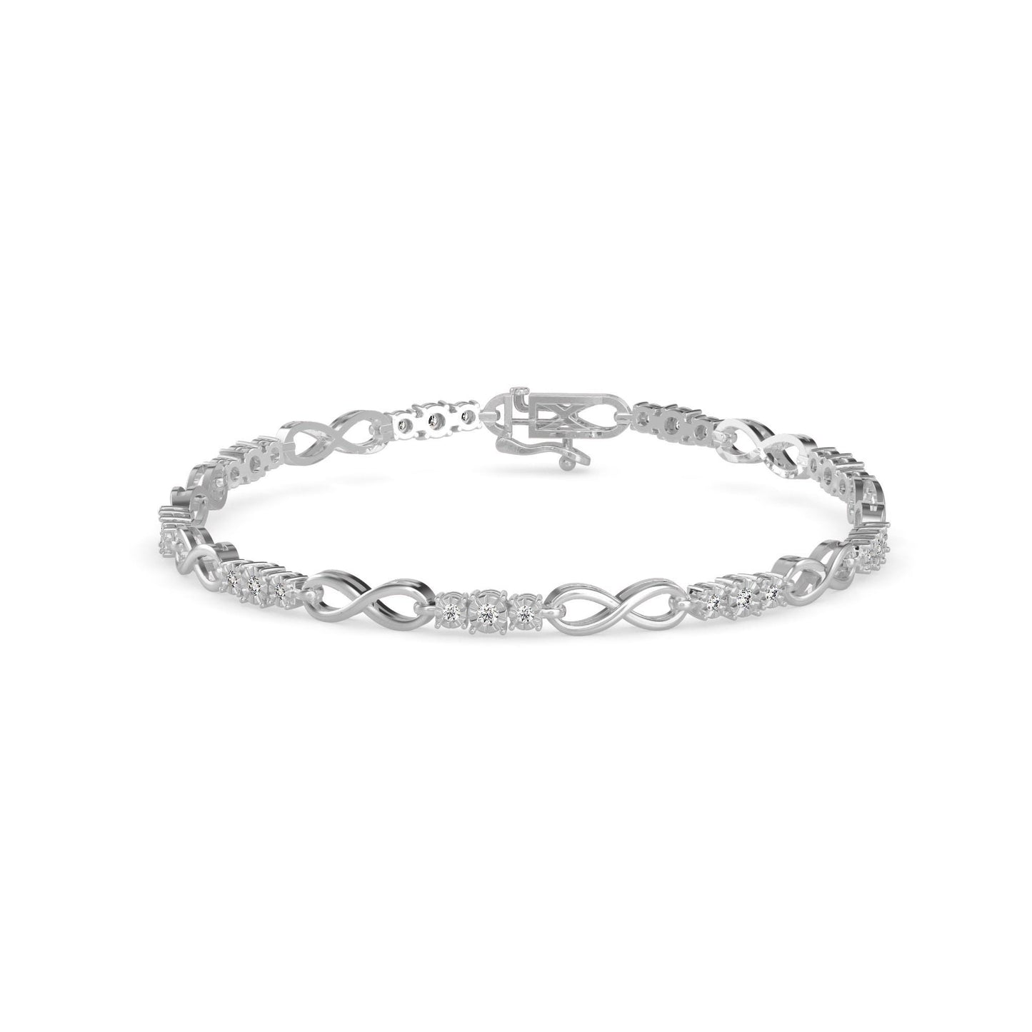 Infinity Diamond Tennis Bracelet