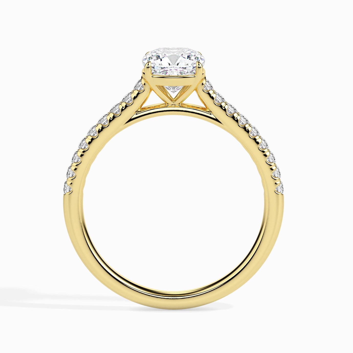 Cushion Cut Diamond Engagement Ring