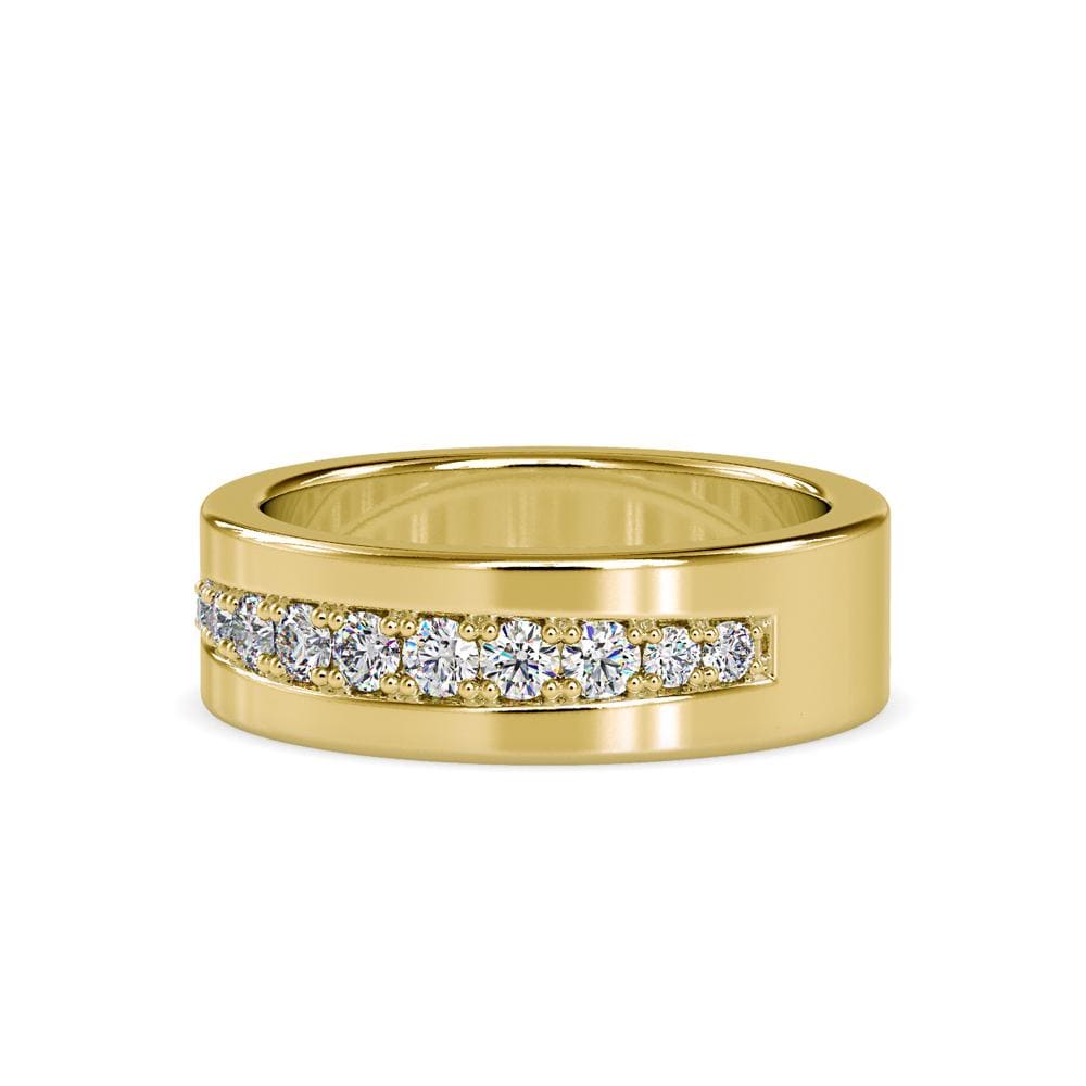 Unisex Channel Setting Band