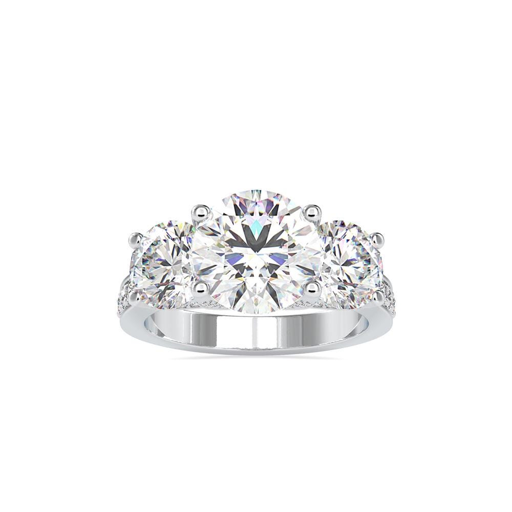 Trilogy Round Diamond Ring