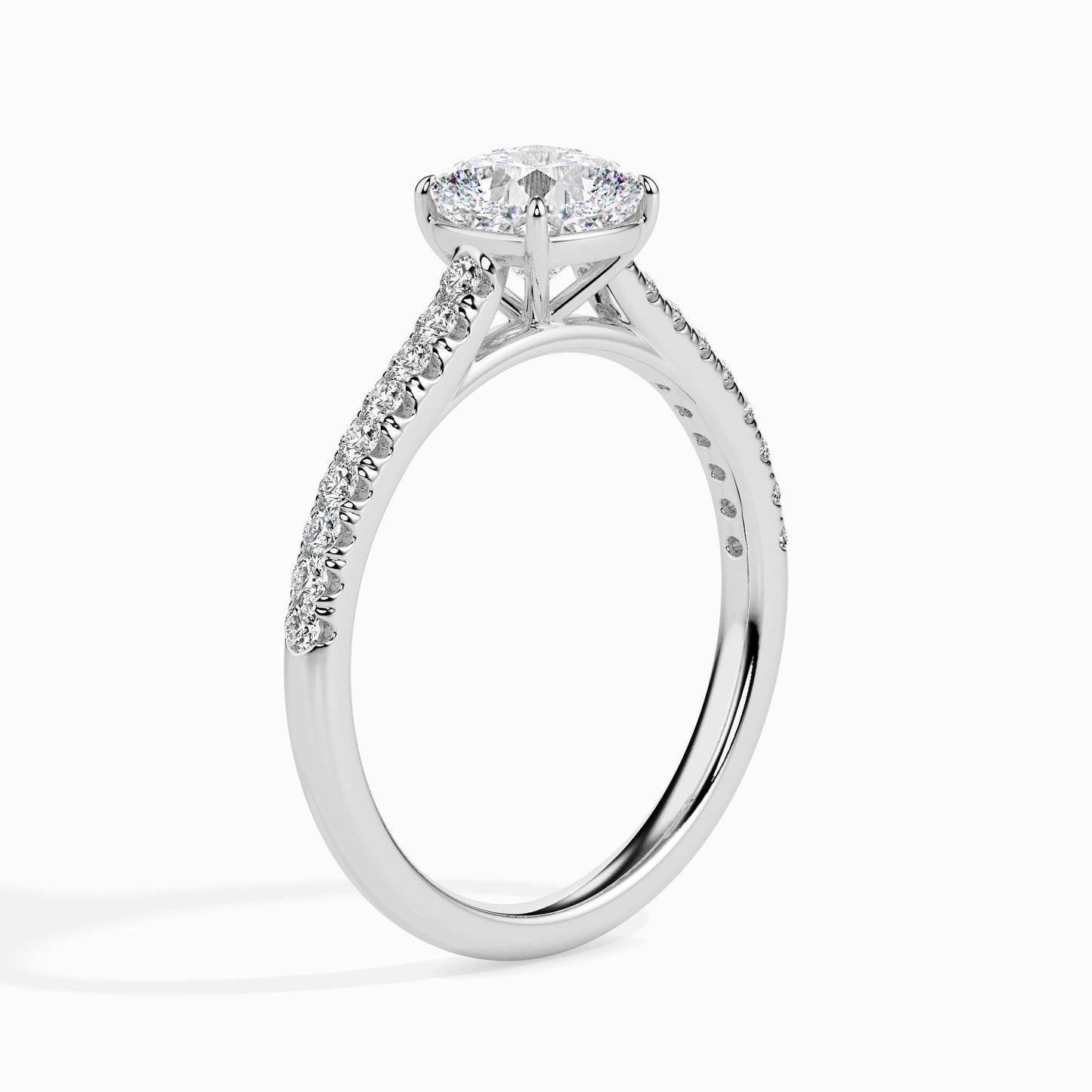 Cushion Cut Diamond Engagement Ring