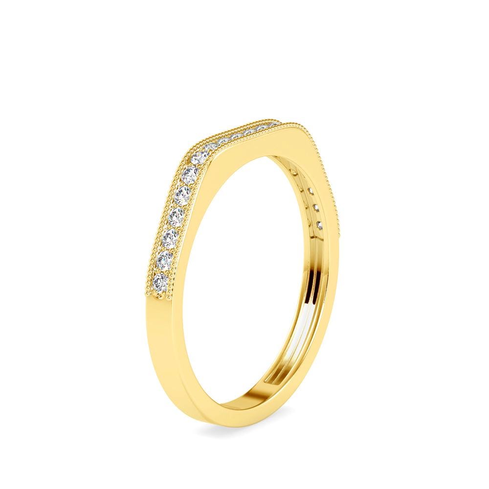 Milgrain Stackable Wedding Band