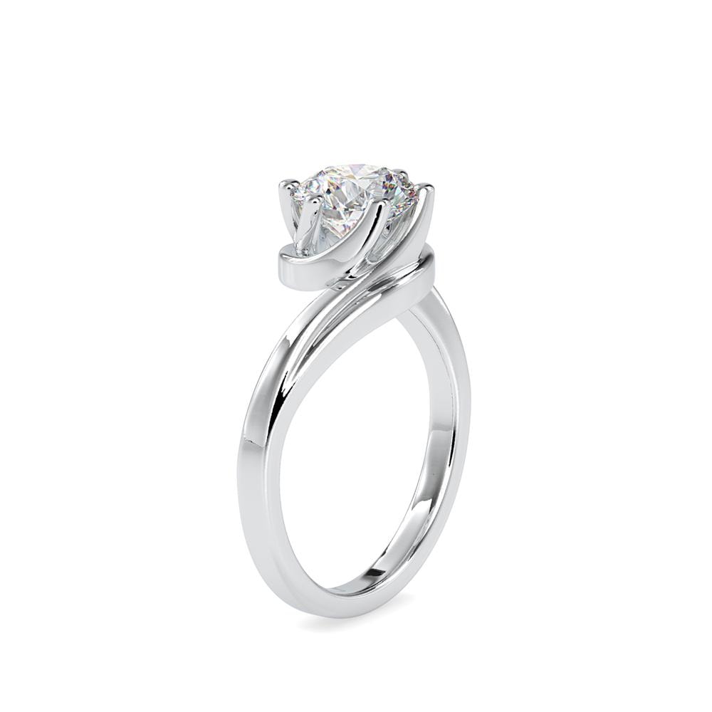 Modern Bypass Engagement Ring