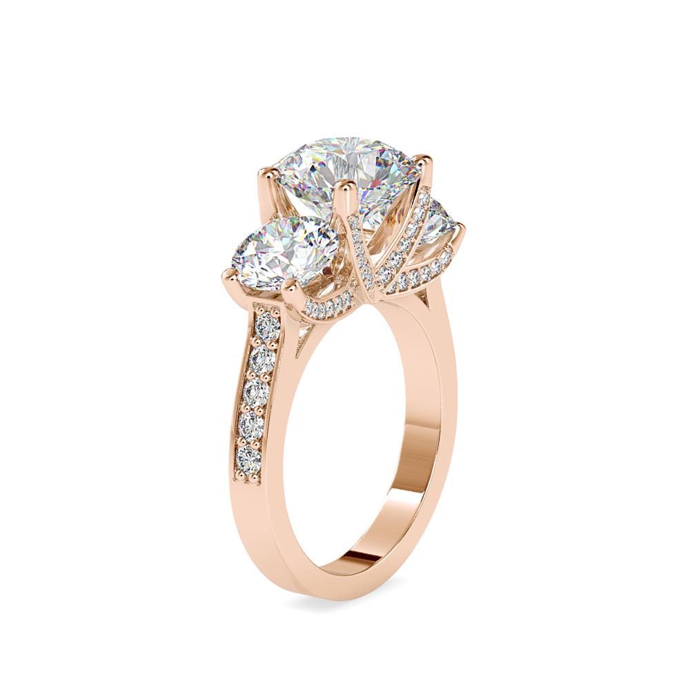 Trilogy Round Diamond Ring