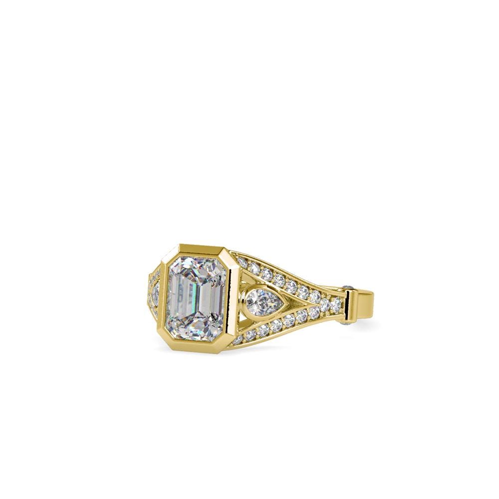Emerald Cut Diamond Engagement Ring