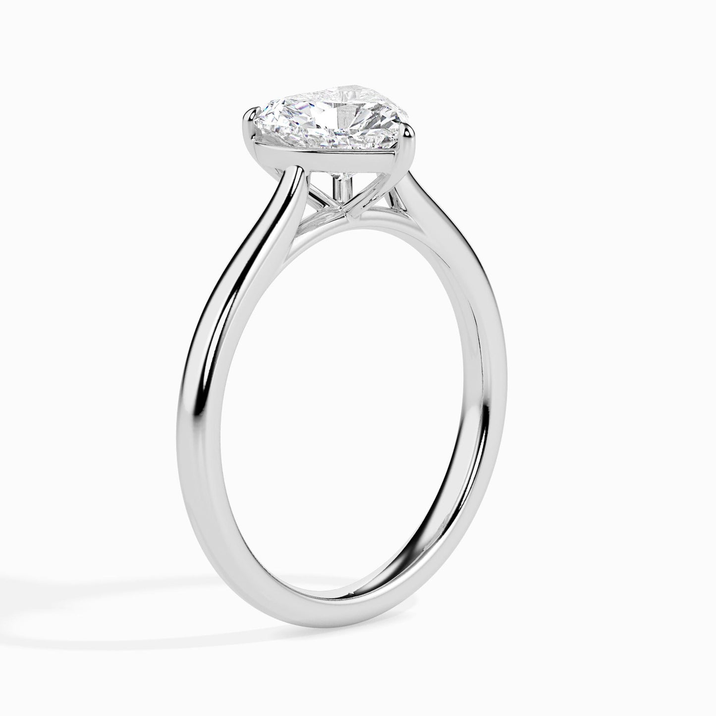 Heart Cut Solitaire Engagement Ring