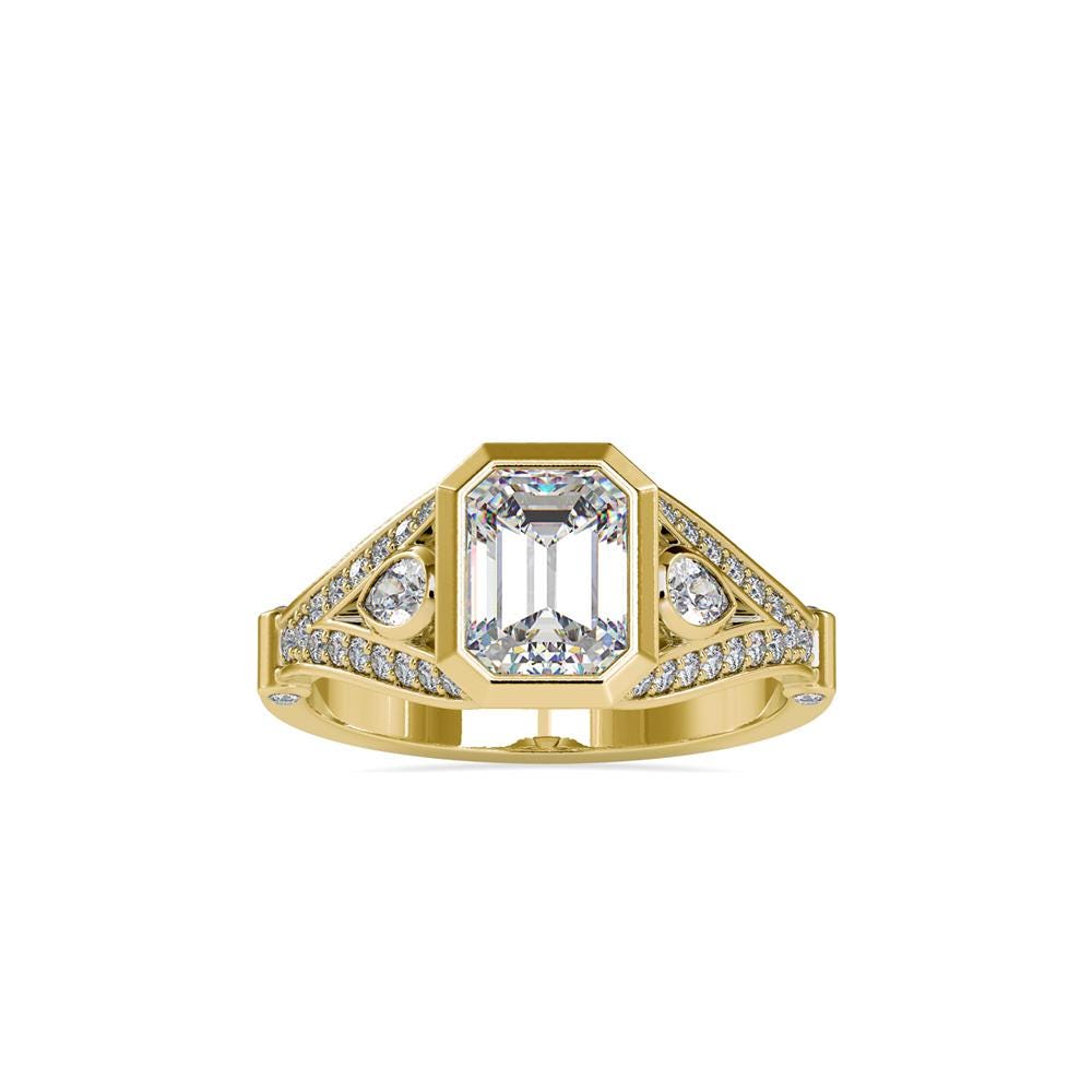 Emerald Cut Diamond Engagement Ring