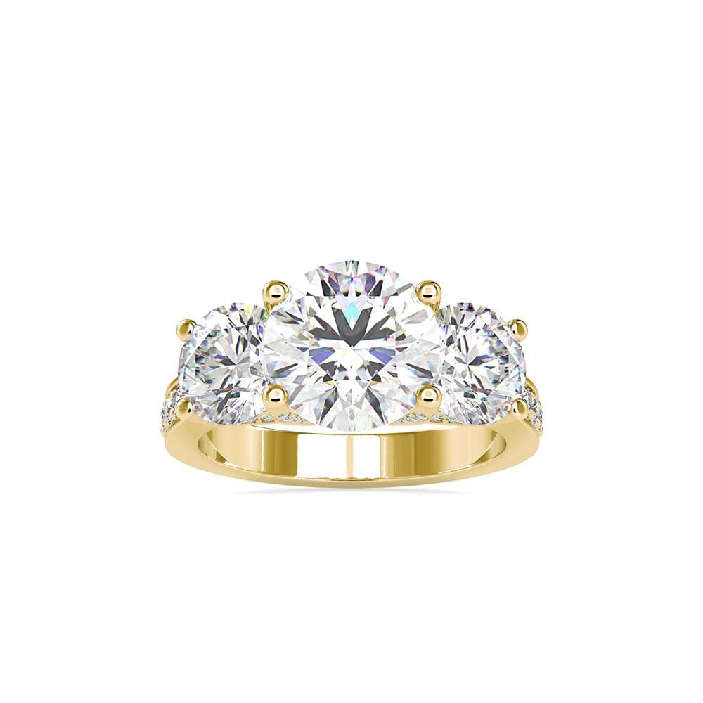 Trilogy Round Diamond Ring