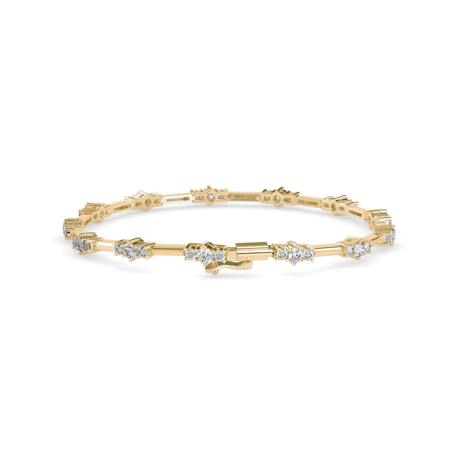 Classic Three Stone Tennis Bracelet