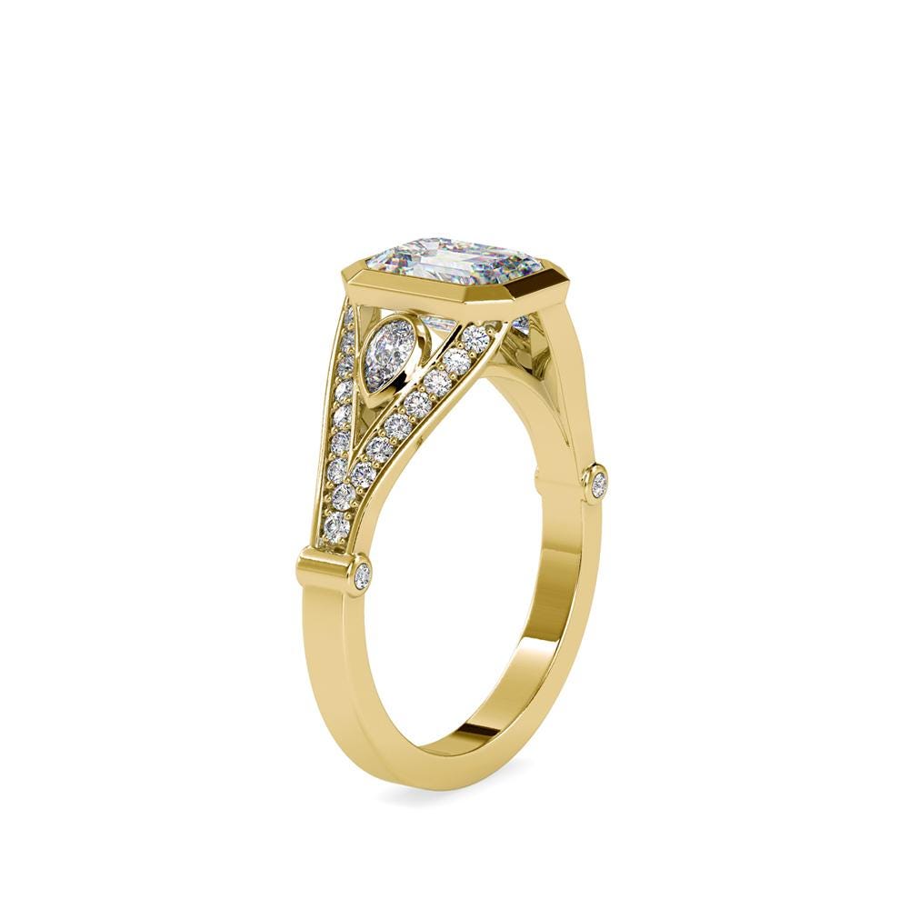 Emerald Cut Diamond Engagement Ring