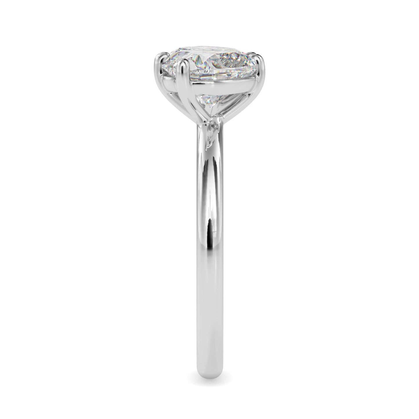 Heart and Pear Cut Toi et Moi Ring