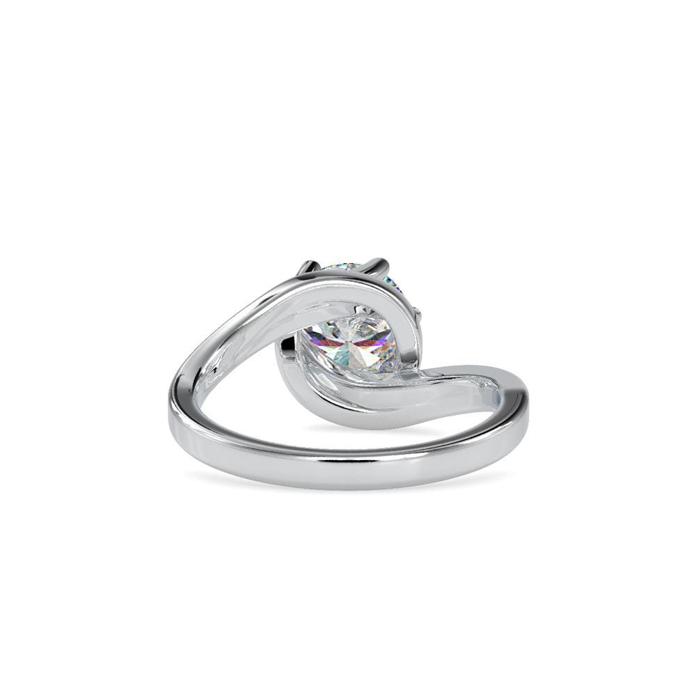 Modern Bypass Engagement Ring