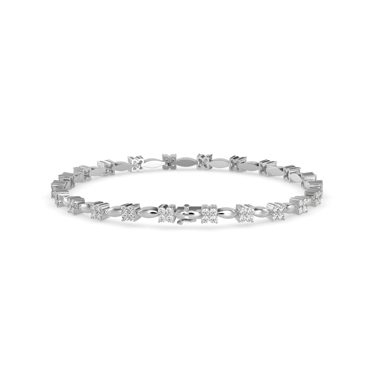 Twist Link Tennis Bracelet