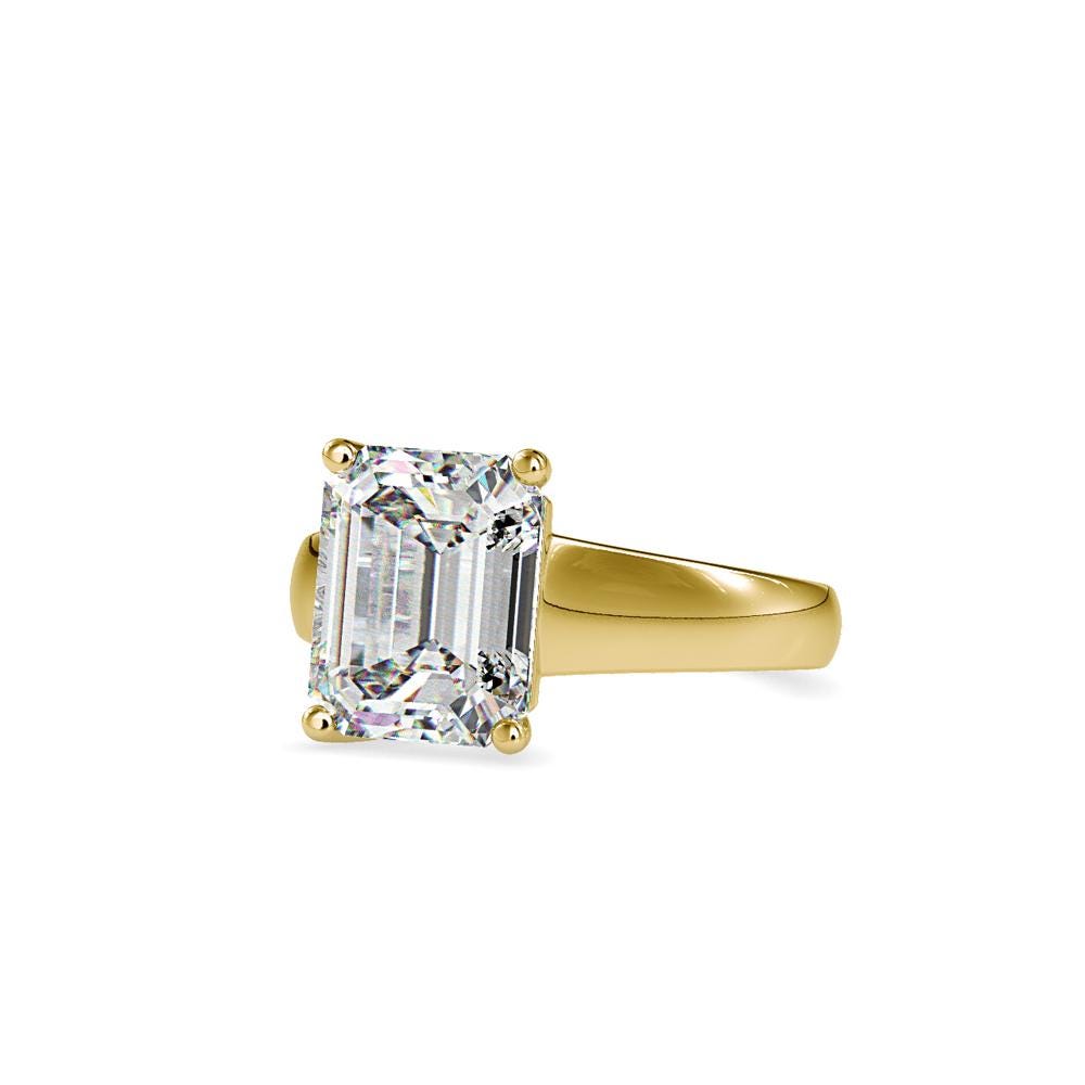 Emerald Cut Solitaire Engagement Ring