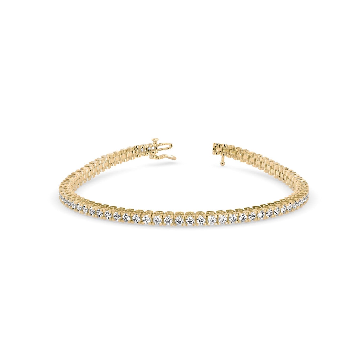 Classic Single-Row Diamond Tennis Bracelet