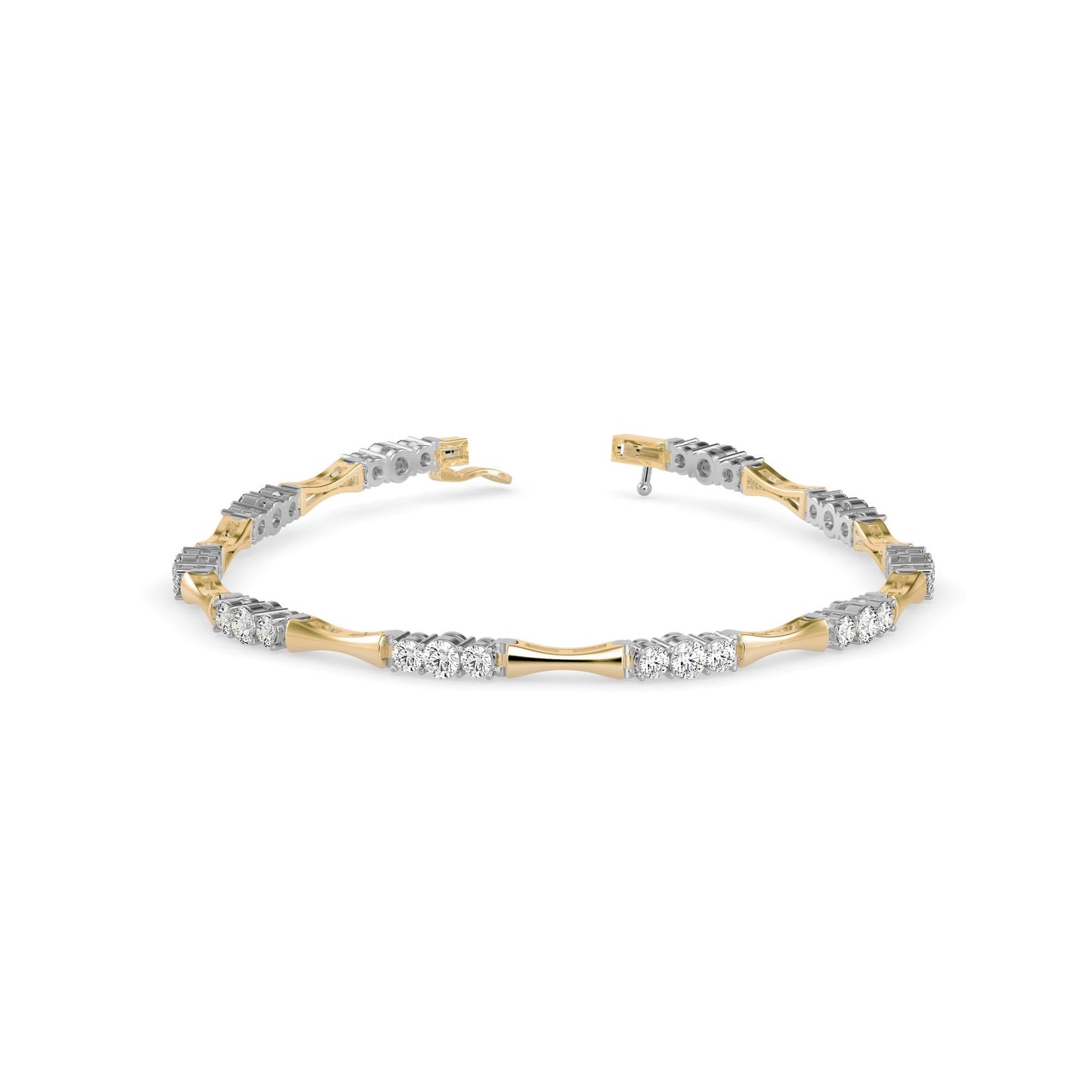 Tapered Diamond Tennis Bracelet