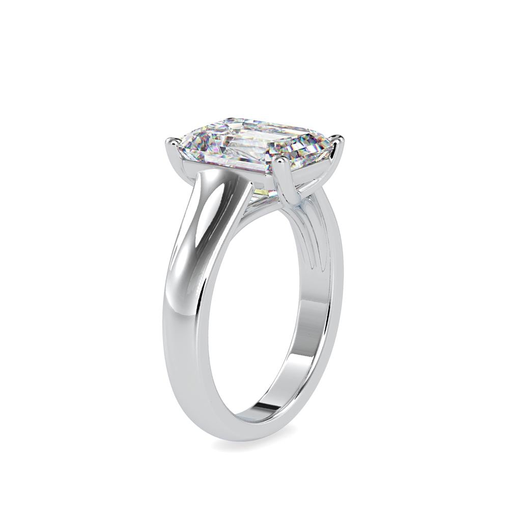 Emerald Cut Solitaire Engagement Ring