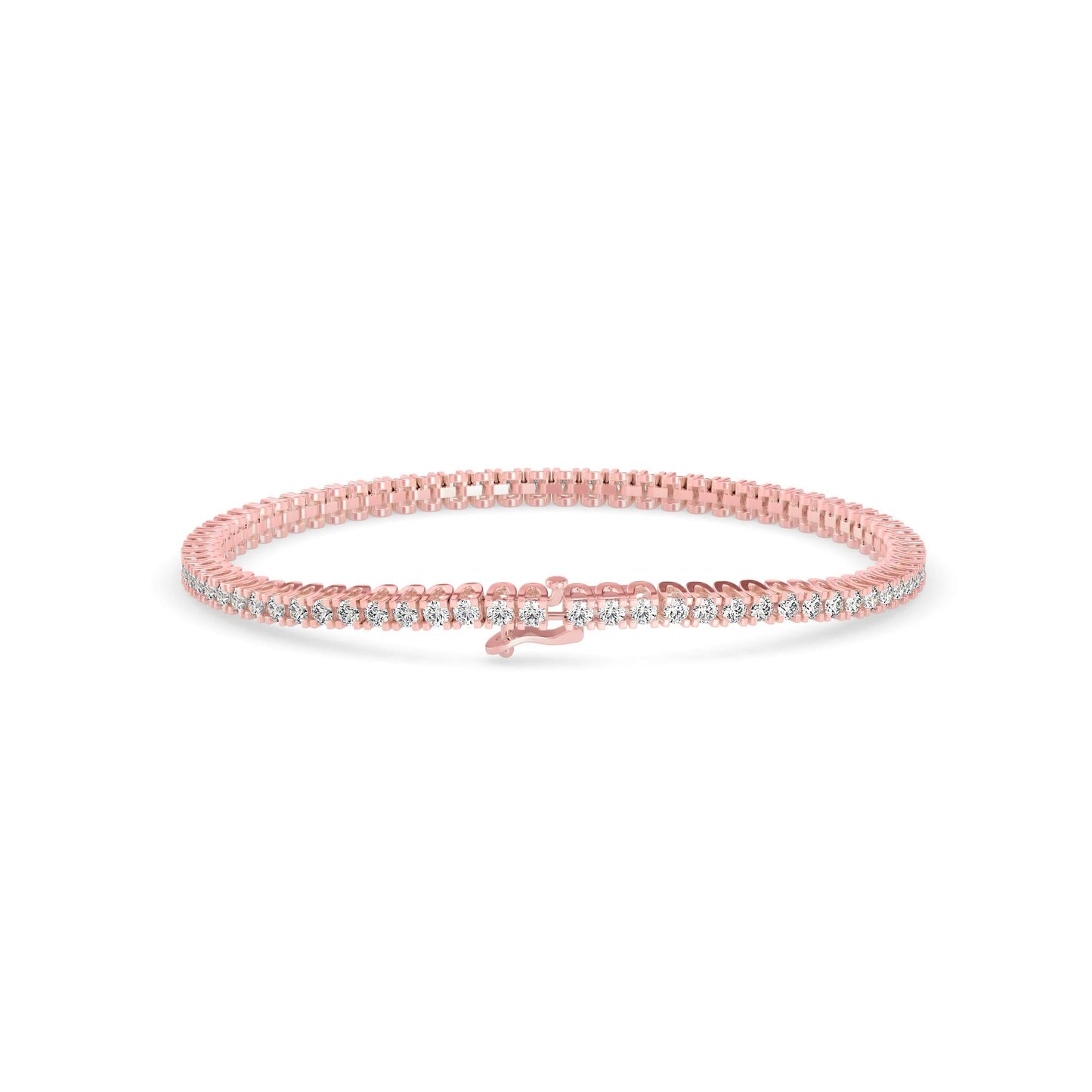 Classic Single-Row Diamond Tennis Bracelet