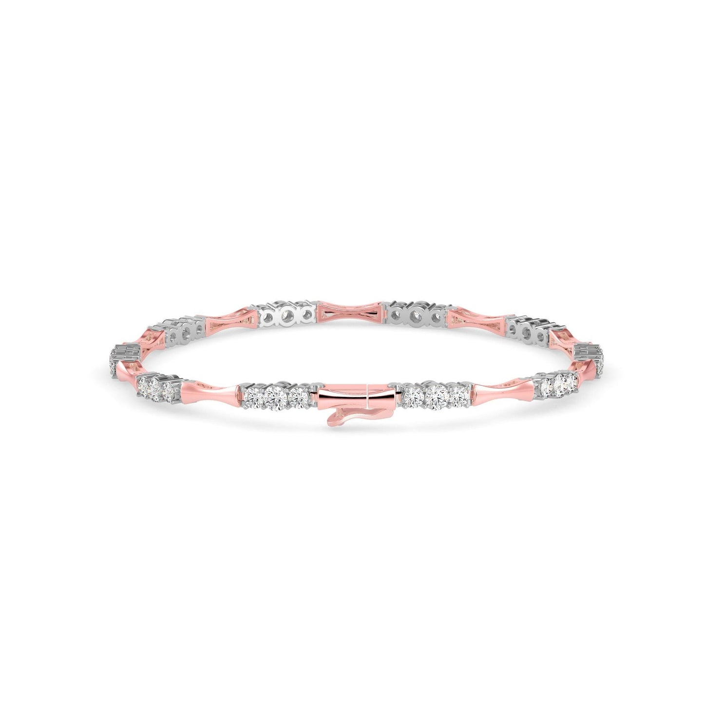 Tapered Diamond Tennis Bracelet