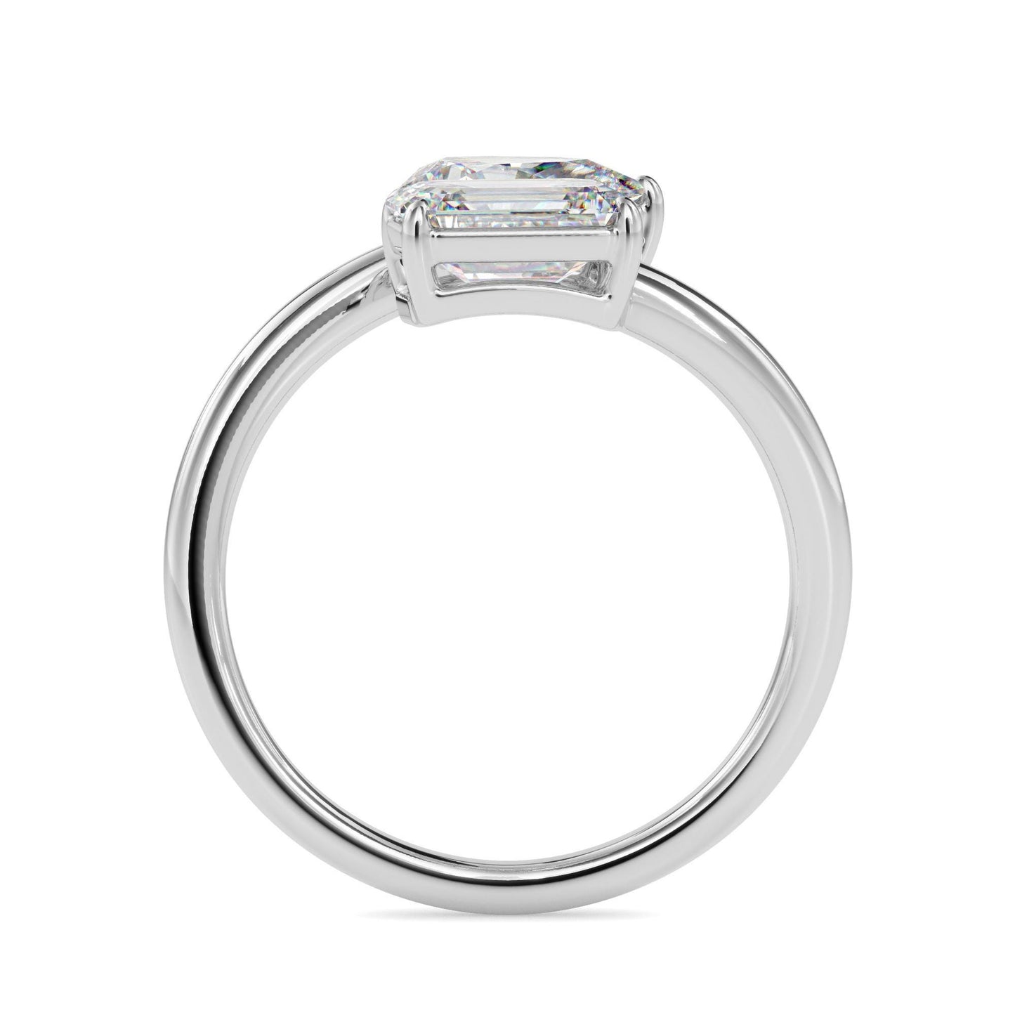 Pear and Emerald Cut Toi et Moi Ring