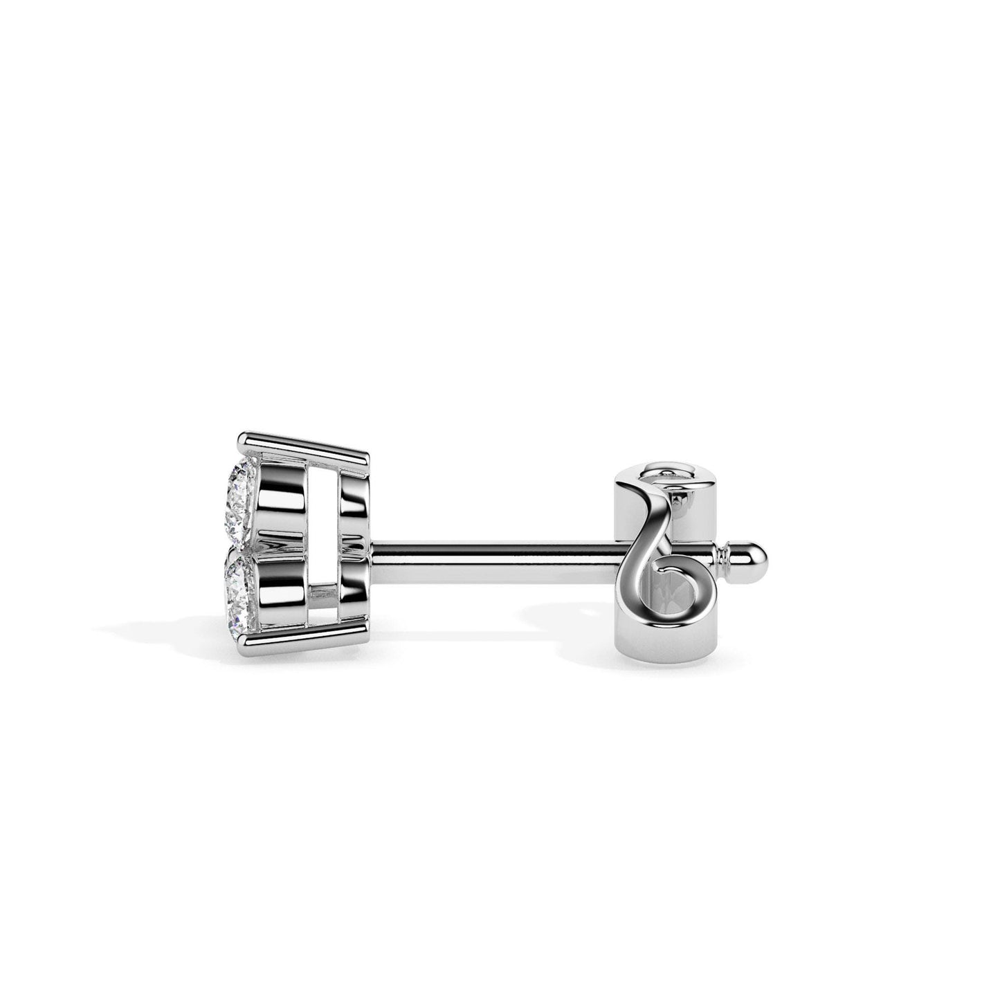 Classic Trinity Diamond Stud Earrings
