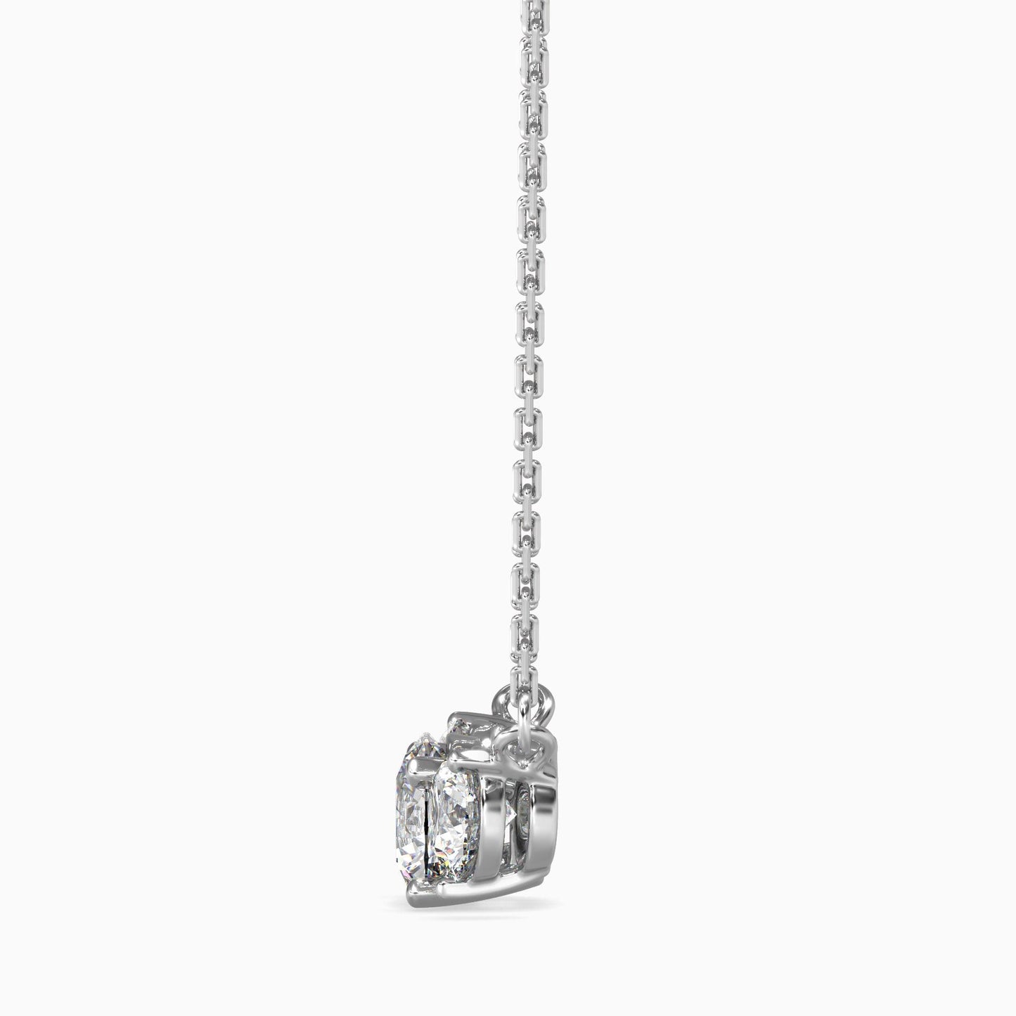 Three Stone Diamond Necklace