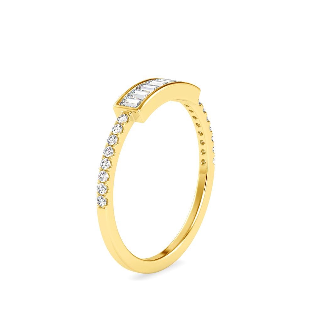 Baguette Diamond Bar Ring