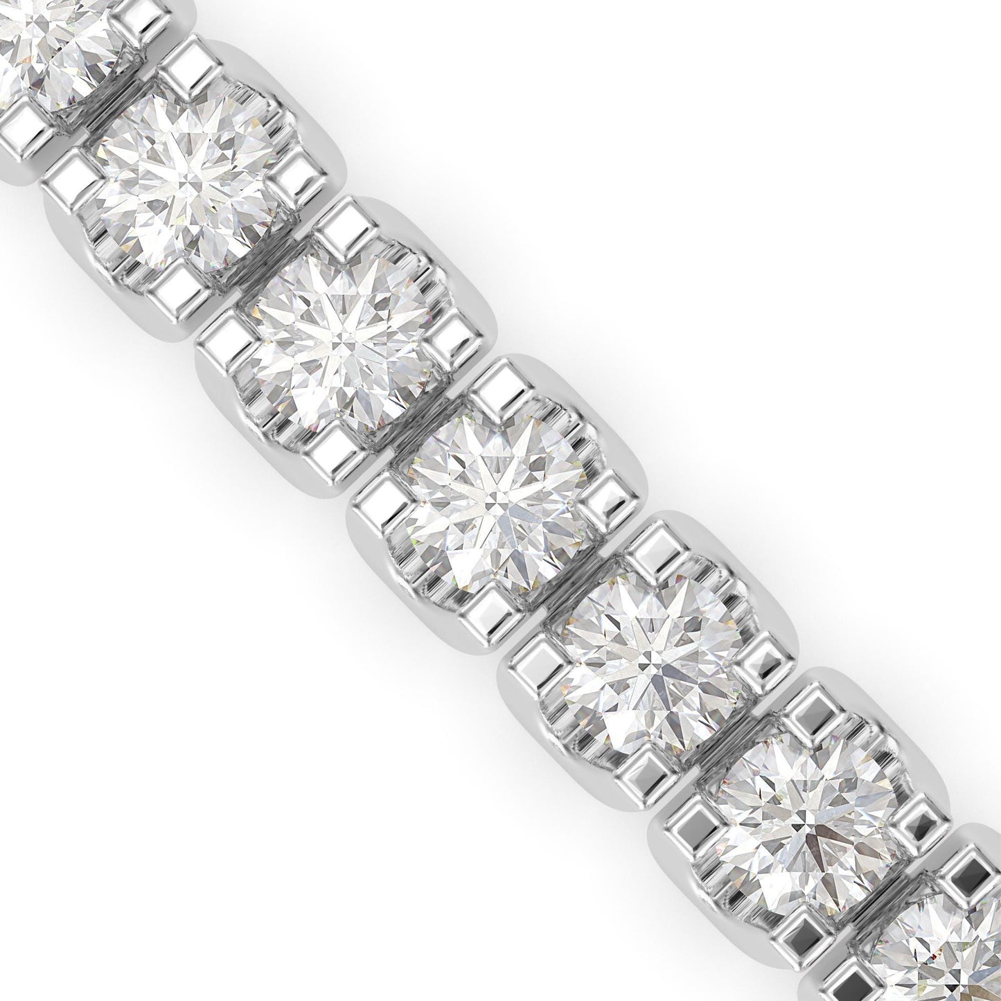 Classic Single-Row Diamond Tennis Bracelet