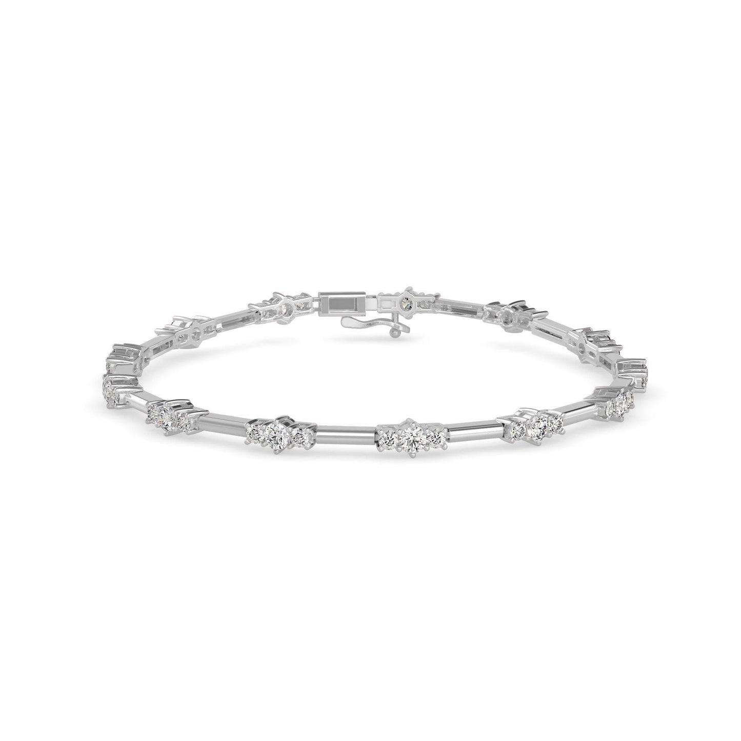 Classic Three Stone Tennis Bracelet