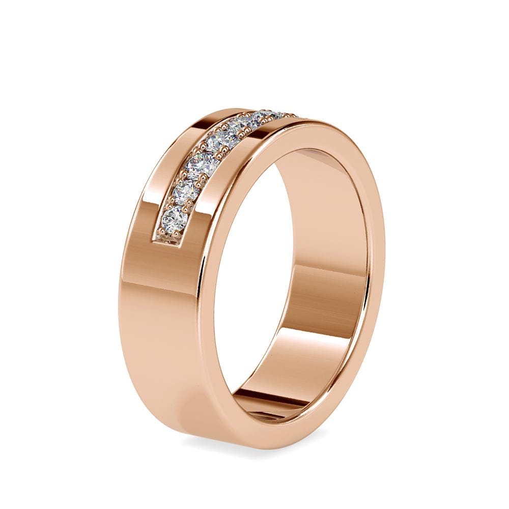 Unisex Channel Setting Band