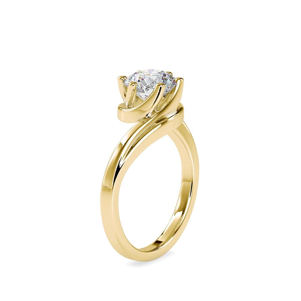 Modern Bypass Engagement Ring