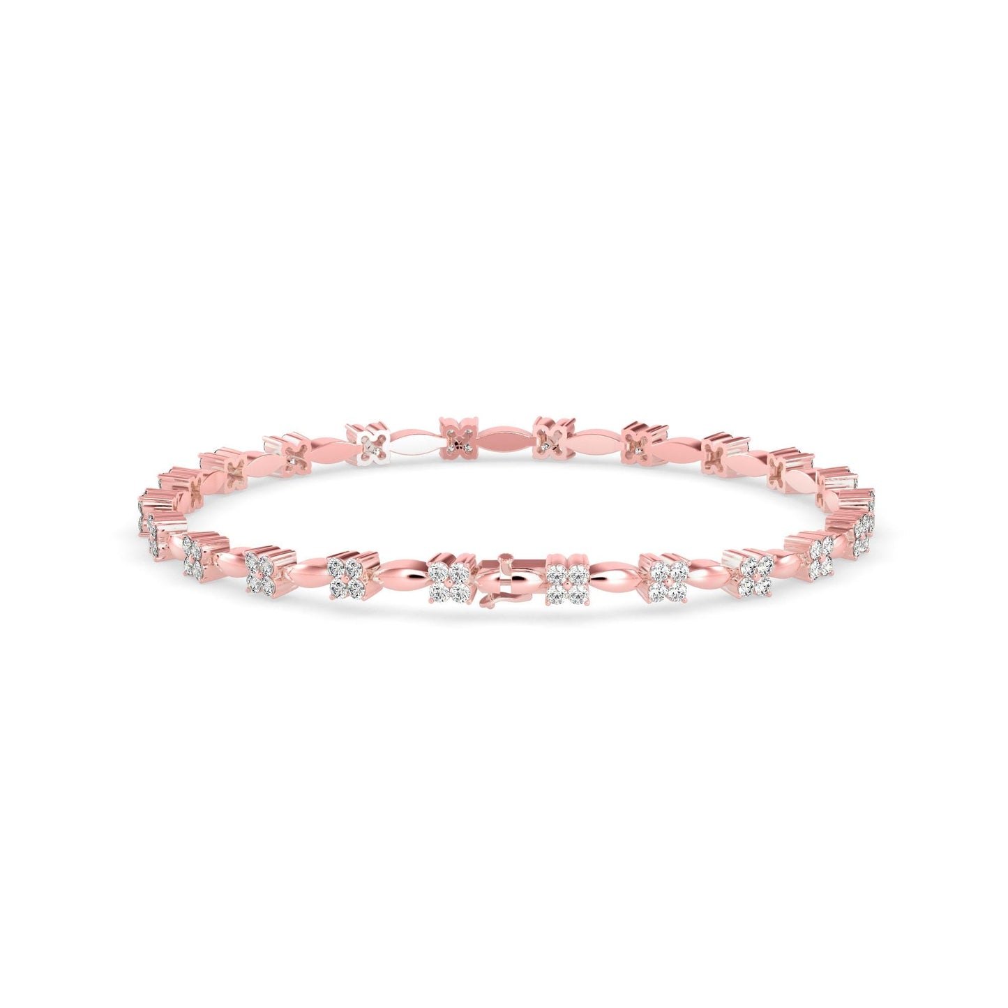 Twist Link Tennis Bracelet