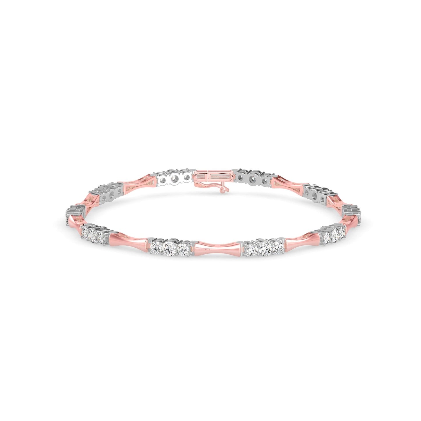Tapered Diamond Tennis Bracelet