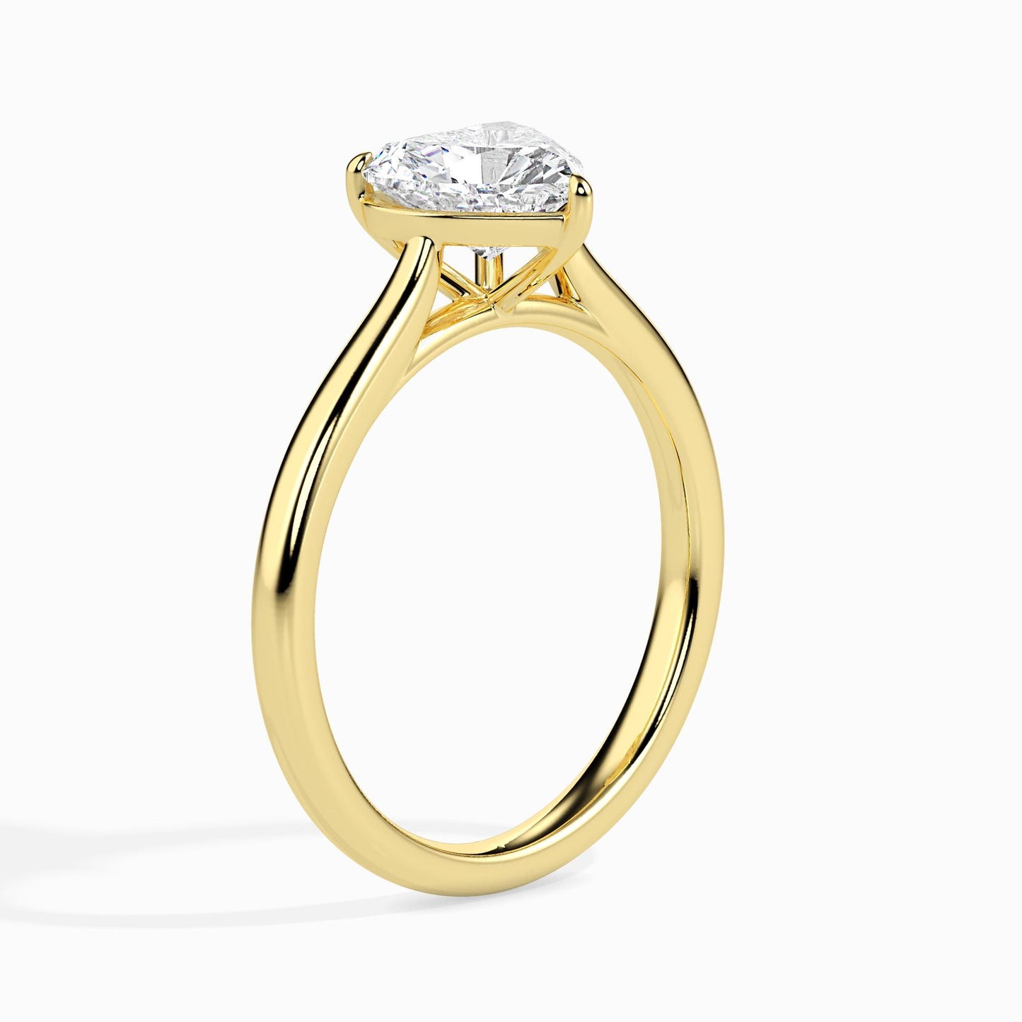 Heart Cut Solitaire Engagement Ring