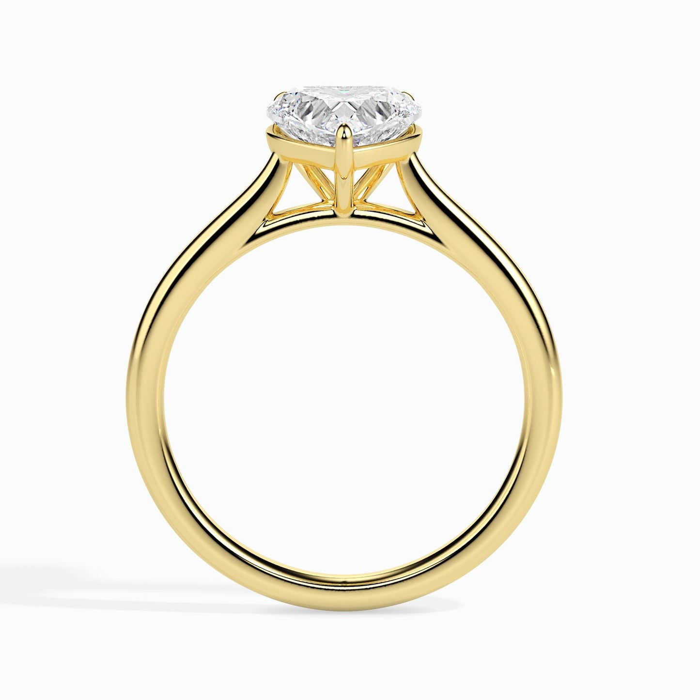 Heart Cut Solitaire Engagement Ring