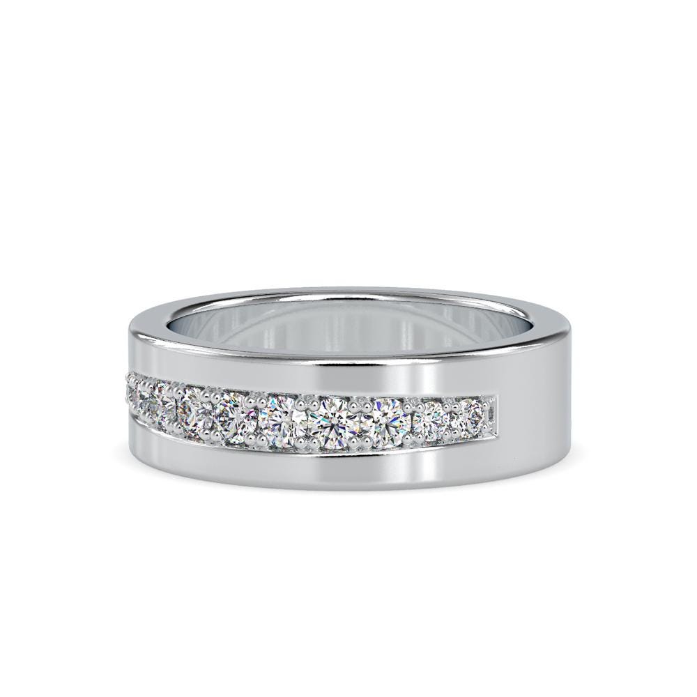 Unisex Channel Setting Band