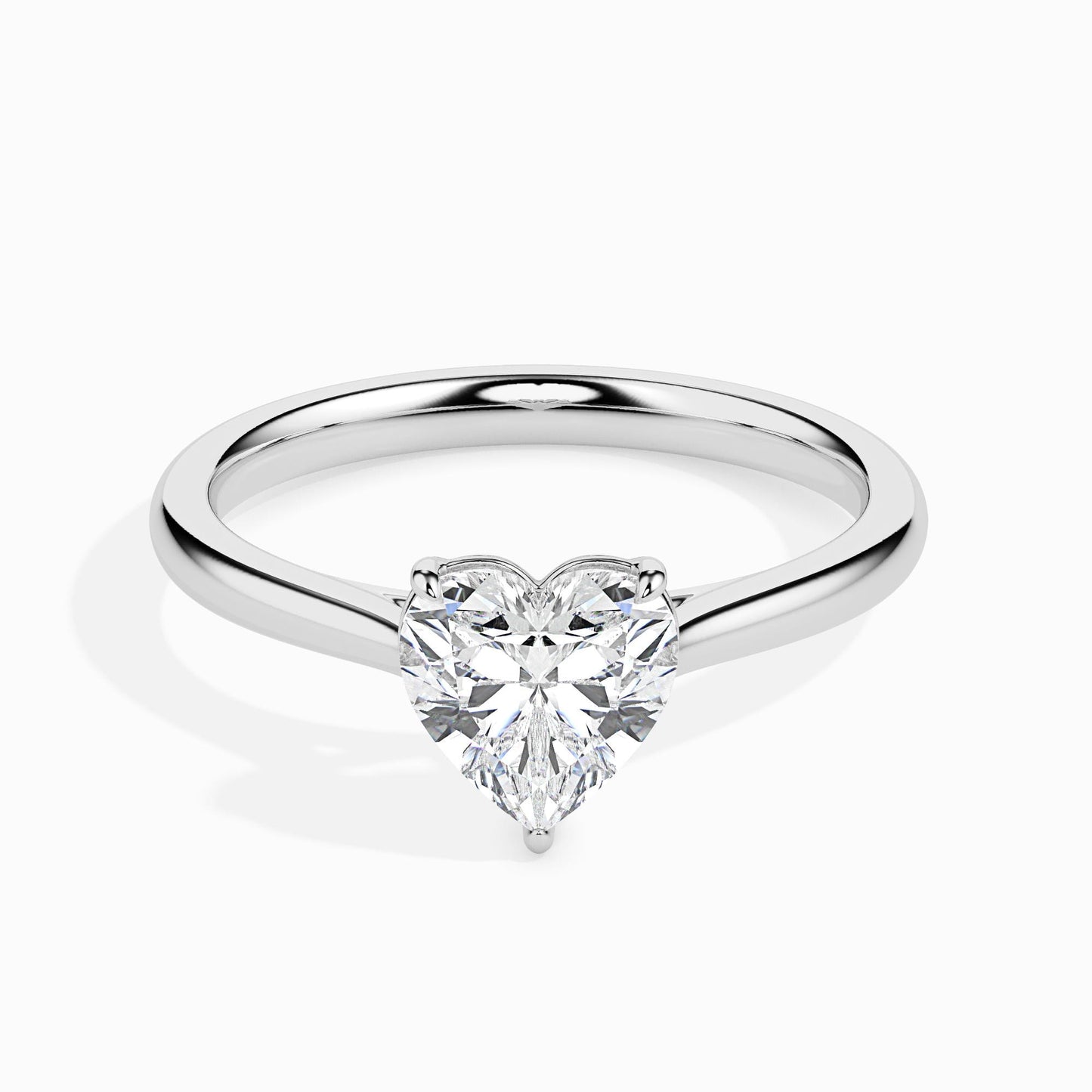 Heart Cut Solitaire Engagement Ring