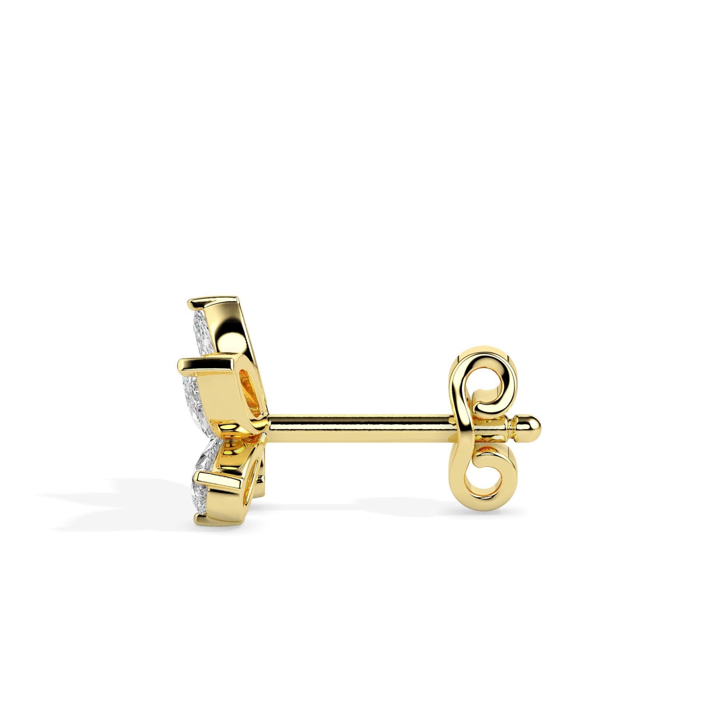 Floral Bloom Diamond Stud Earrings