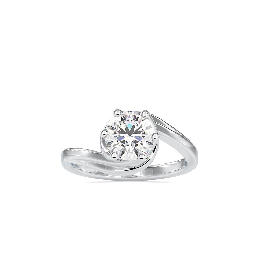 Modern Bypass Engagement Ring