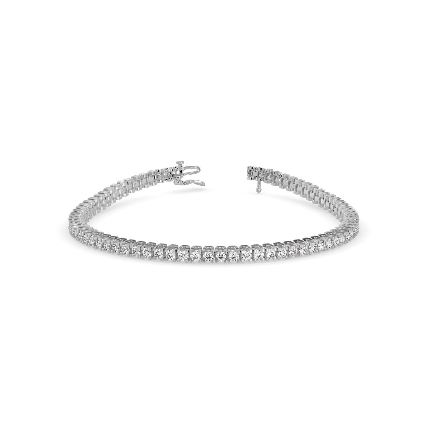 Classic Single-Row Diamond Tennis Bracelet