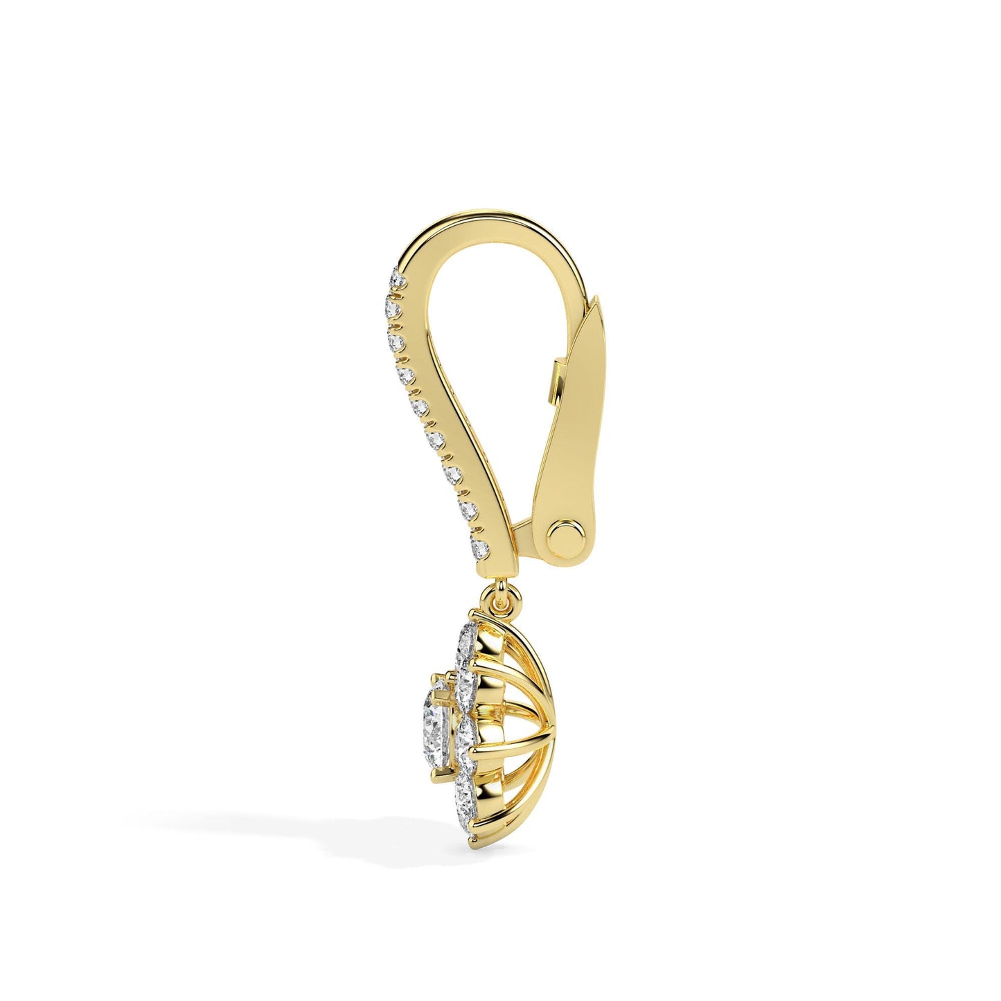 Luxury Diamond Flower Drops