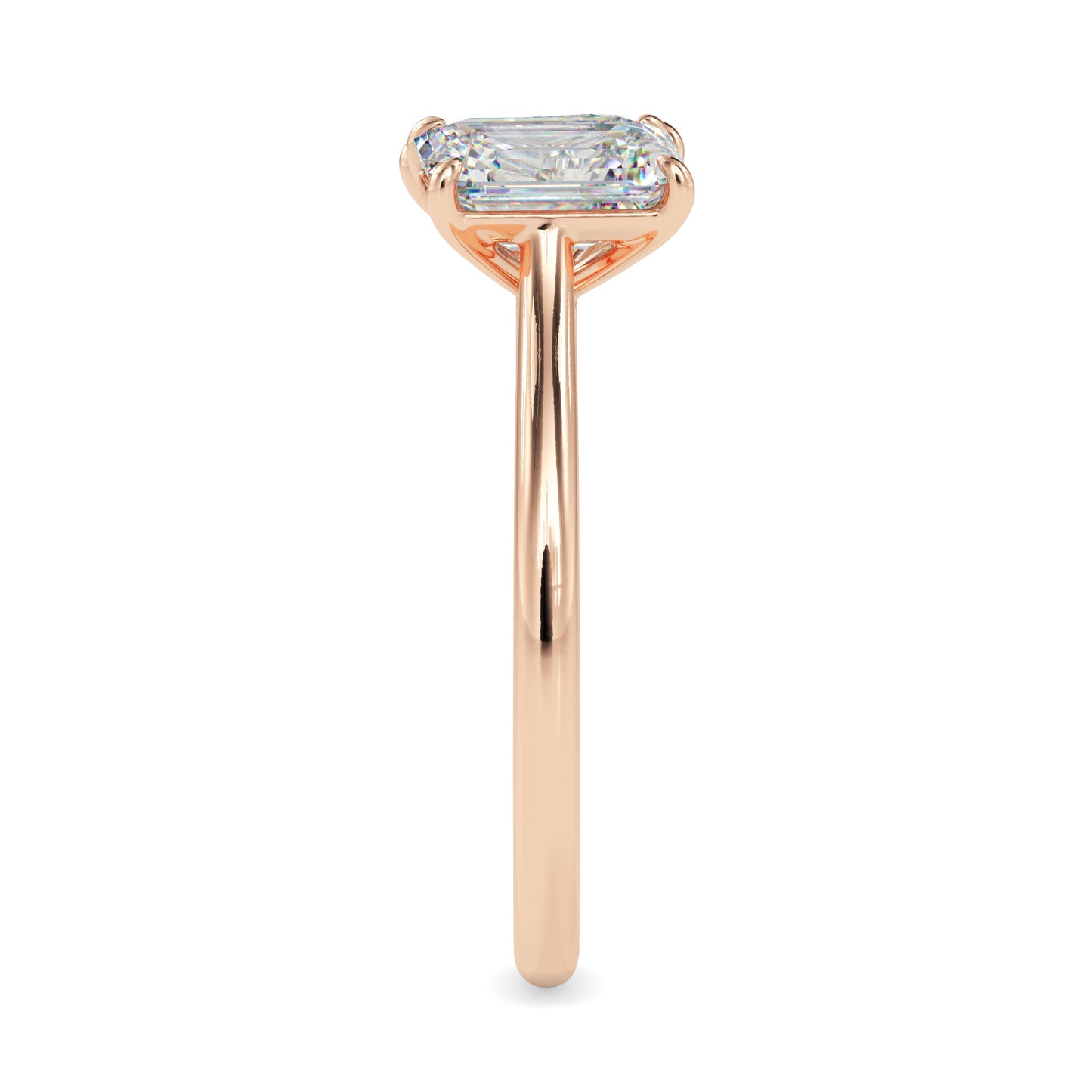 Emerald & Pear Cut Toi et Moi Ring